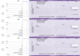 Learn more about Purple Marble Standard Invoice Business Checks