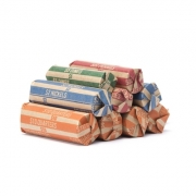Learn more about 300 Assorted Flat Striped Coin Wrappers