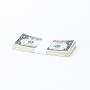 White No Denomination Currency Band