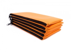 Learn more about Orange Zipper Bank Bag 5.5 X 10.5