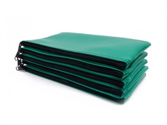 Learn more about Green Zipper Bank Bag 5.5 X 10.5