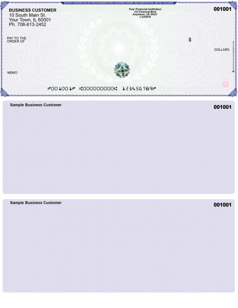 Learn more about Blue Green Hologram Premium Top Laser Check