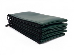 Learn more about Forest Green Zipper Bank Bag 5.5 X 10.5