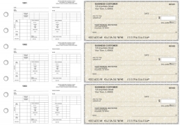 Tan Parchment Multi-Purpose Counter Signature Business Checks