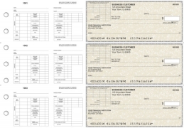 Tan Parchment Multi-Purpose Corner Voucher Business Checks