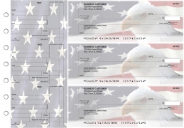 American Flag Standard Counter Signature Business Checks