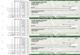 Green Marble Multi Purpose Business Checks