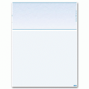 Learn more about Laser Top Check With 3 5/8 Perf, Blank Check Stock