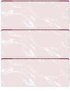 Burgundy Marble Blank 3 Per Page Laser Checks