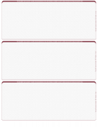 Wall Street Blank 3 Per Page Laser Checks