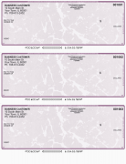 Violet Marble 3 Per Page Laser Checks