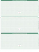 Green Safety Blank High Security 3 Per Page Laser Checks