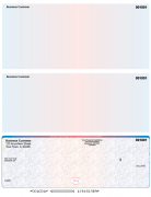 Blue Red High Security Bottom Laser Checks