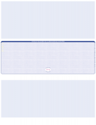 Blue Safety Blank High Security Middle Laser Checks