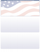 Patriotic Blank Top Laser Checks