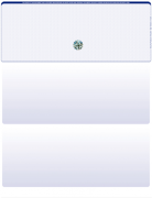 Blue Safety Blank Value Hologram Top Laser Checks