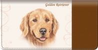 Golden Retriever Dog Checkbook Cover