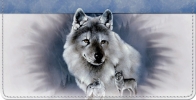 Click on Spirit of the Wilderness Wolf Checkbook Cover For More Details