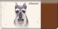 Schnauzer Dog Checkbook Cover