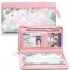 Click on Lena Liu's Floral Borders Zippered Checkbook Cover Wallet For More Details