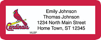 St Louis Cardinals(TM) MLB(R) Return Address Label