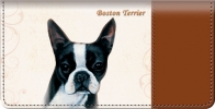 Boston Terrier Checkbook Cover