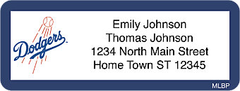 Click on Los Angeles Dodgers(TM) MLB(R) Return Address Label For More Details