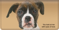 Click on Faithful Friends - Boxer Checkbook Cover For More Details