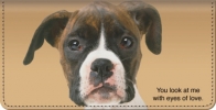 Faithful Friends - Boxer Checkbook Cover