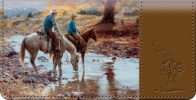 Cowboy Round Up Checkbook Cover