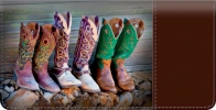 Click on Cowboy Boots Checkbook Cover For More Details