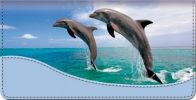 Click on Dancing Dolphins Checkbook Cover For More Details