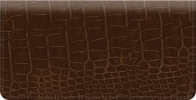 Click on Brown Croc Checkbook Cover For More Details