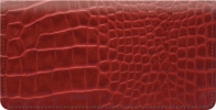 Red Croc Checkbook Cover