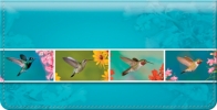 Hummingbirds Checkbook Cover