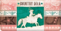 Country Diva Checkbook Cover