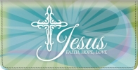 Click on Faith Hope Christ Checkbook Cover For More Details