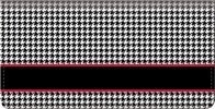 Houndstooth Checkbook Cover