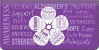 Click on Alzheimers Awareness Checkbook Cover For More Details