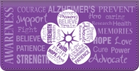 Alzheimers Awareness Checkbook Cover