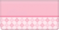 Pink Checkbook Cover