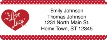 Click on I Love Lucy Classics Return Address Label For More Details