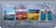 Click on America the Beautiful Checkbook Cover For More Details