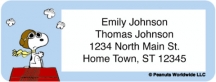 Click on Snoopy Return Address Label For More Details