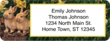 Bunnies Return Address Label