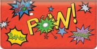 Click on Comic Book Words Checkbook Cover For More Details