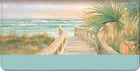 A Walk on the Beach Checkbook Cover