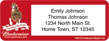 Click on Budweiser Clydesdales Return Address Label For More Details