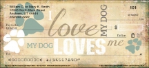 Click on My Dog Loves Me  Checks For More Details