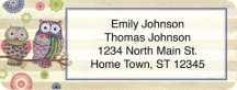 Click on Groovy Owls Return Address Label For More Details